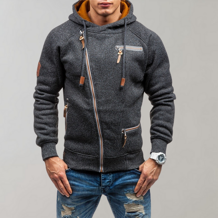 Casual hoodie met ritssluiting