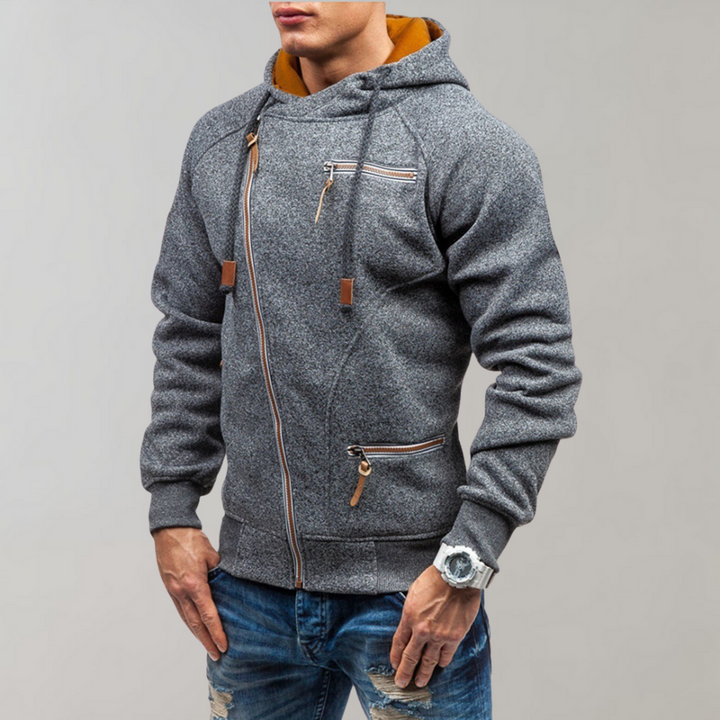 Casual hoodie met ritssluiting