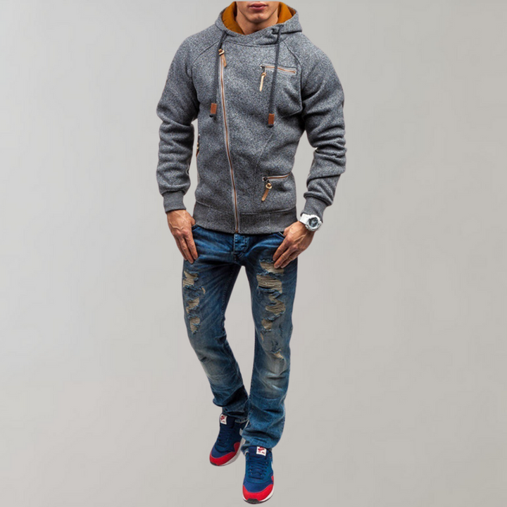 Casual hoodie met ritssluiting