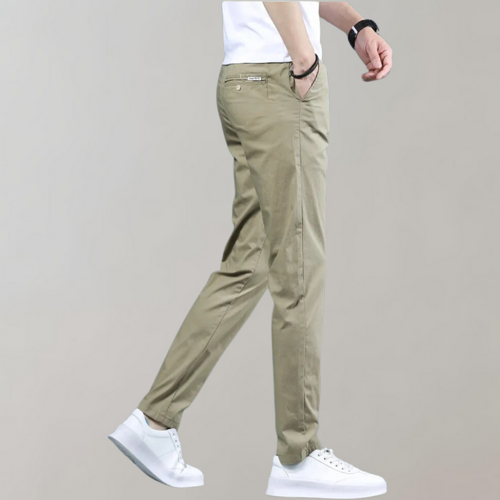 Stretch taille chino broek