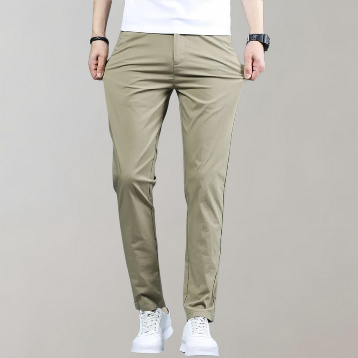 Stretch taille chino broek