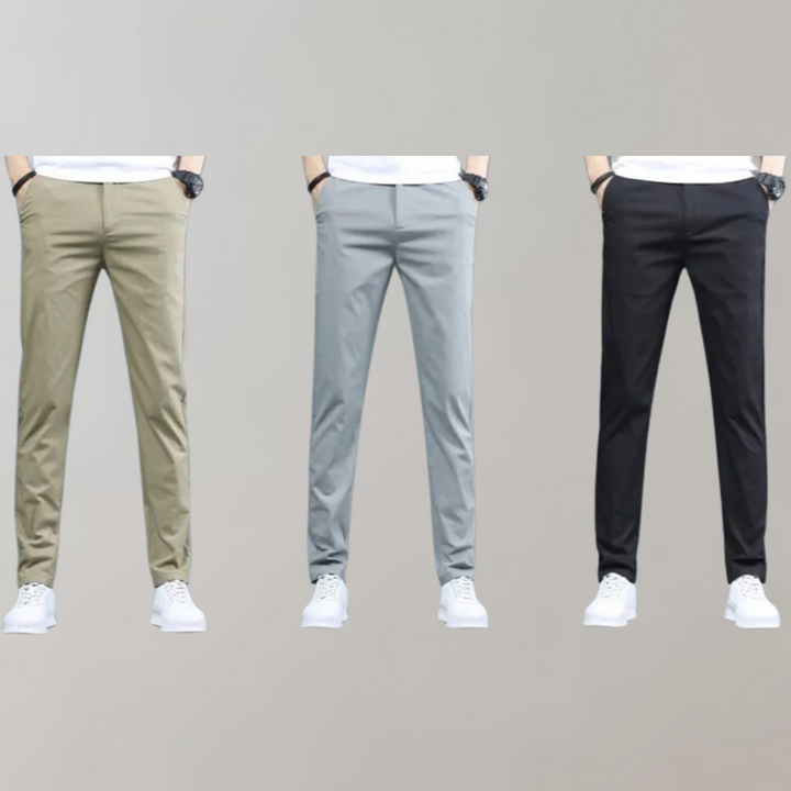 Stretch taille chino broek