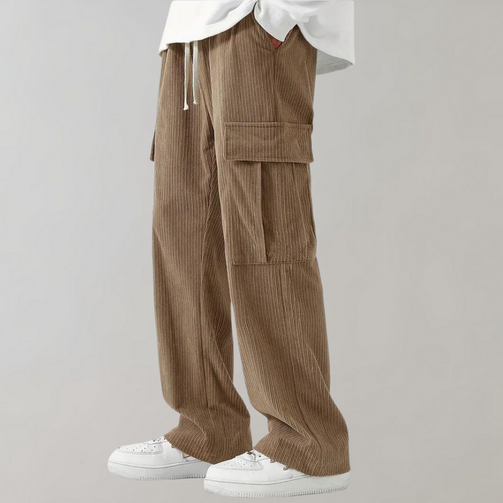 Corduroy cargo broek met klepzakken