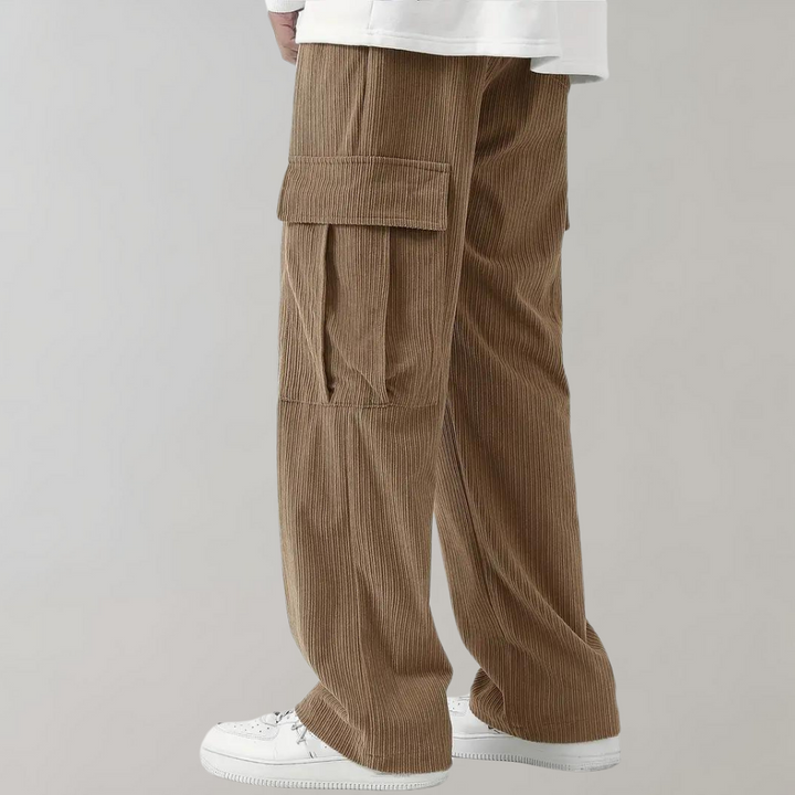 Corduroy cargo broek met klepzakken