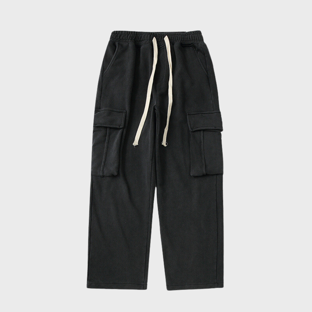 Corduroy cargo broek met trekkoord