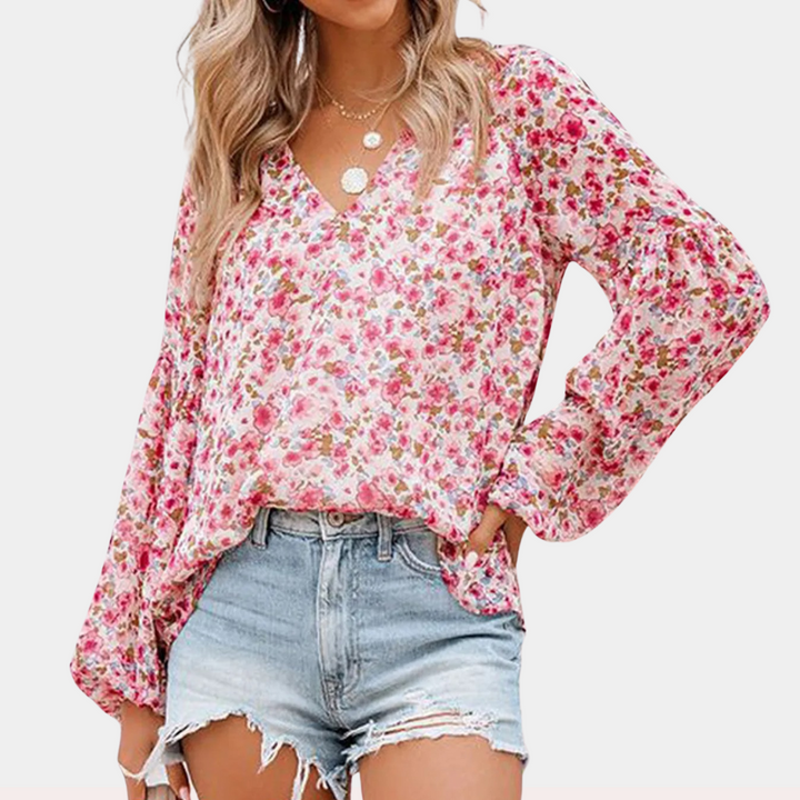 Bloemen zomerblouse voor vrouwen