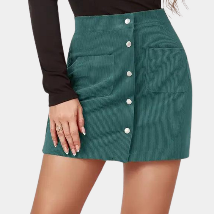 Casual rok met hoge taille voor vrouwen