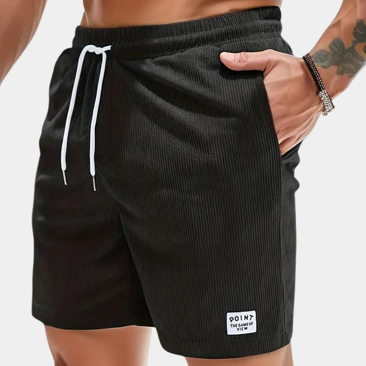 Comfortabele corduroy herenshorts