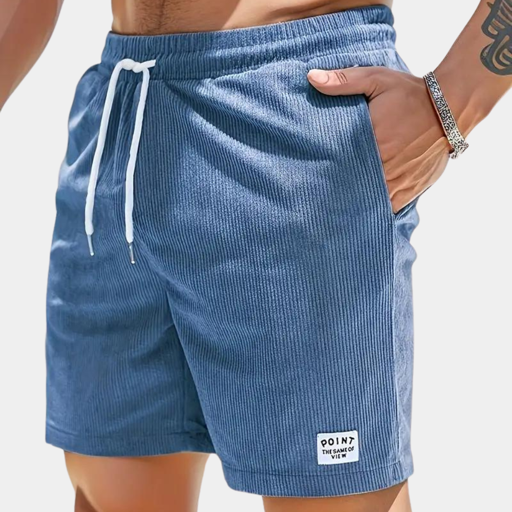 Comfortabele corduroy herenshorts