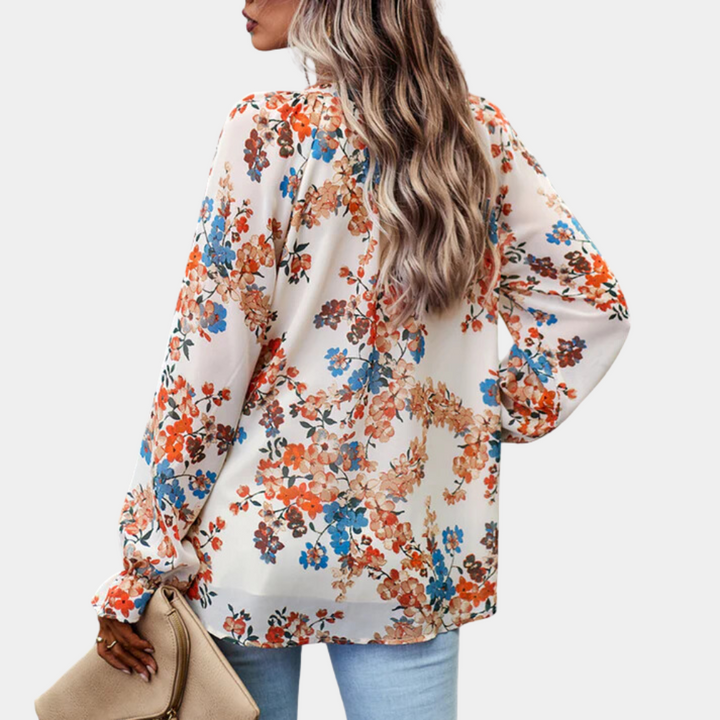 Smaida - Elegante gebloemde damesblouse