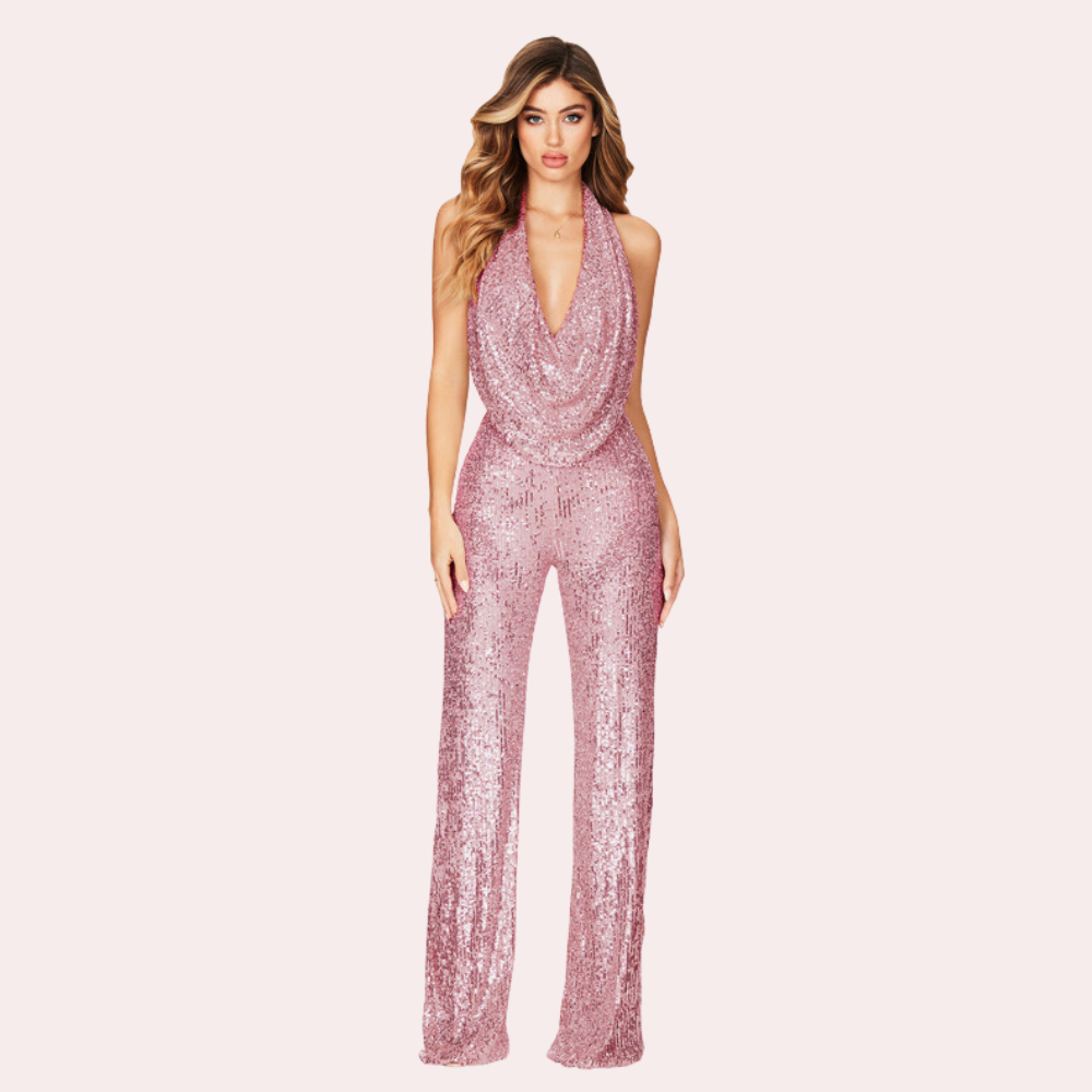 Eoghan - Glamoureuze jumpsuit met subtiele glitters