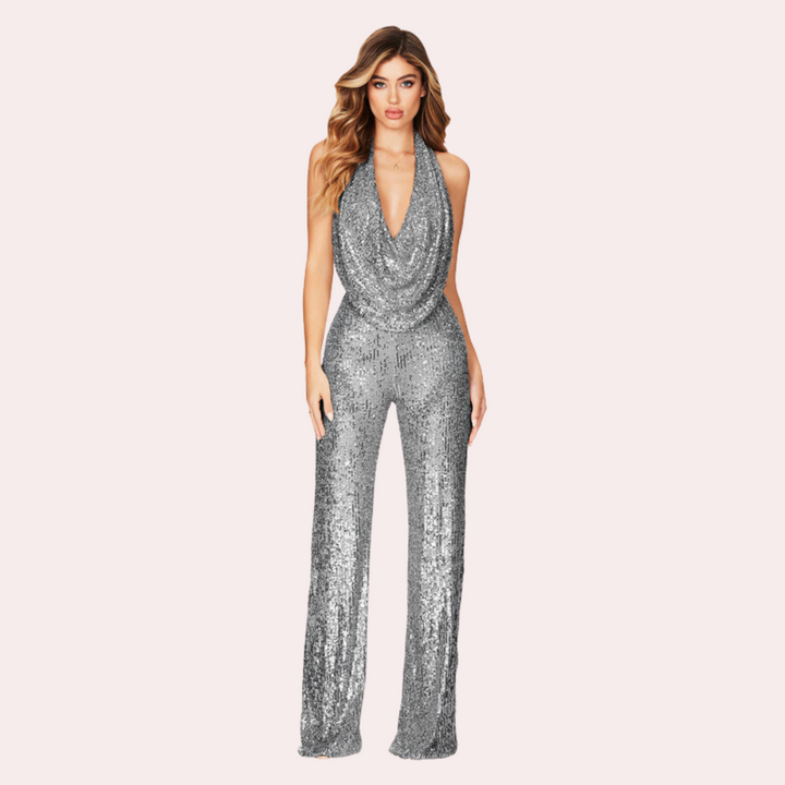 Eoghan - Glamoureuze jumpsuit met subtiele glitters