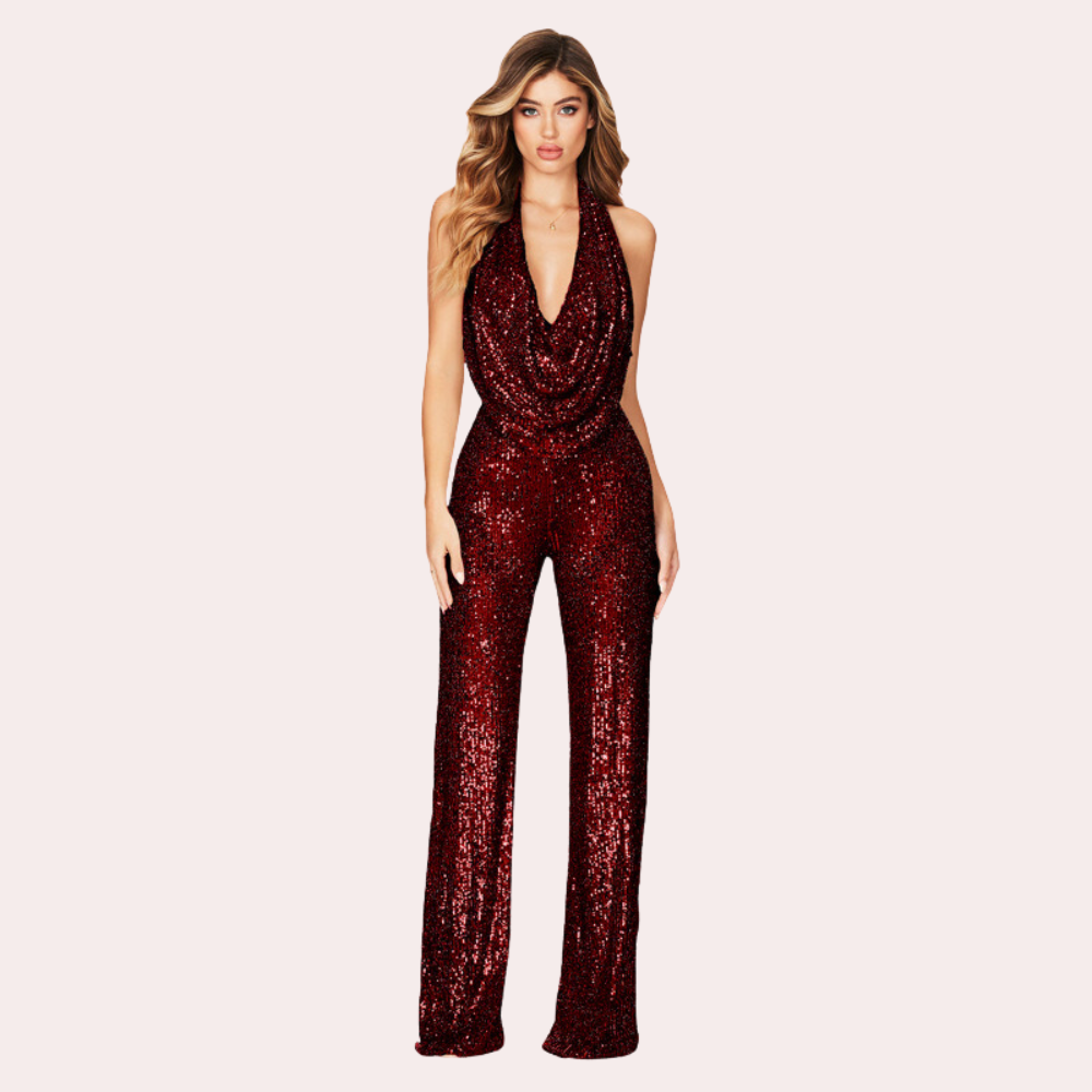 Eoghan - Glamoureuze jumpsuit met subtiele glitters