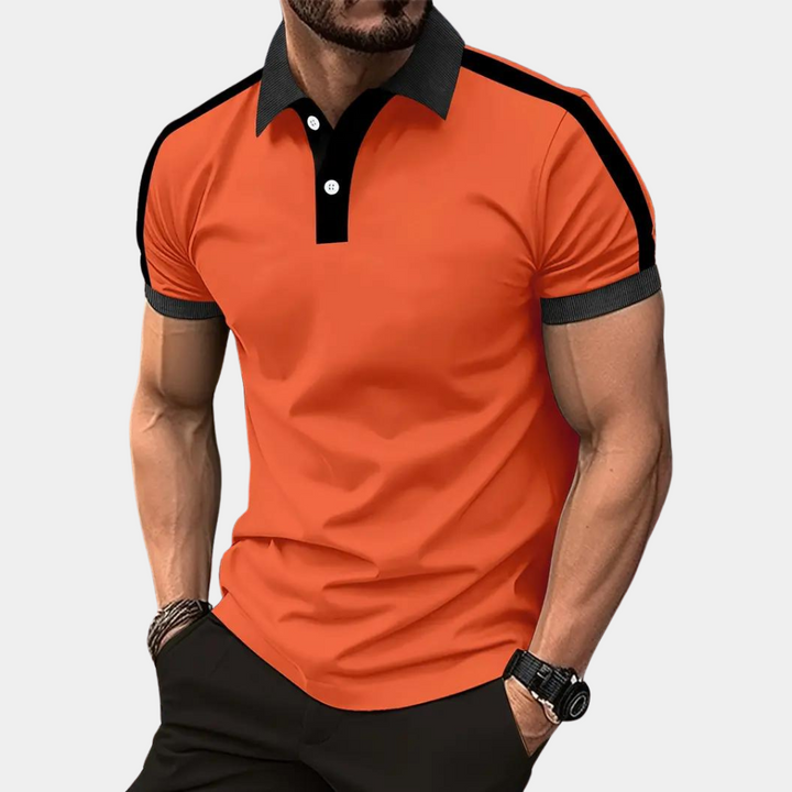 Fergal - Stijlvol oranje herenpoloshirt