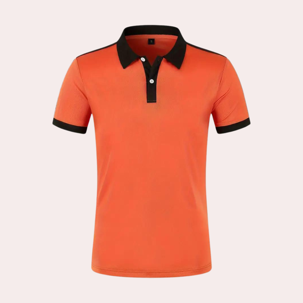 Fergal - Stijlvol oranje herenpoloshirt