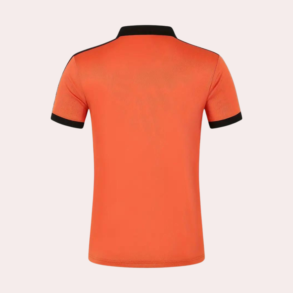 Fergal - Stijlvol oranje herenpoloshirt