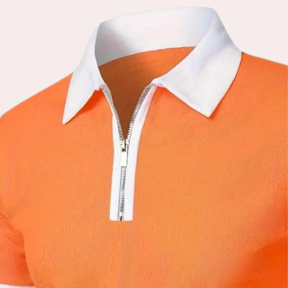 Klassiek oranje heren T-shirt