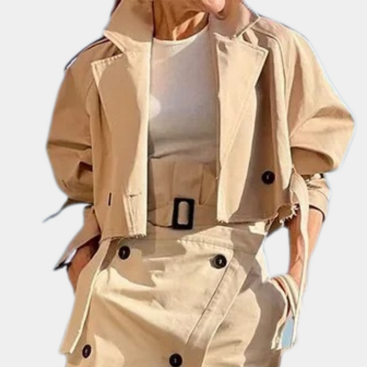 Stijlvolle dames trenchcoat set