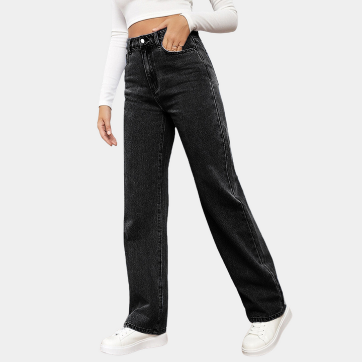 Jitka - Casual baggy jeans voor dames