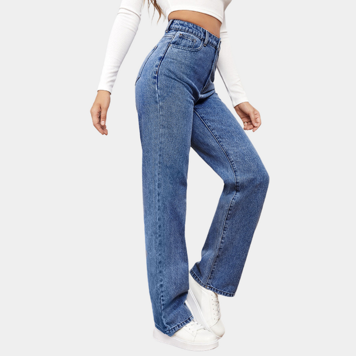 Jitka - Casual baggy jeans voor dames