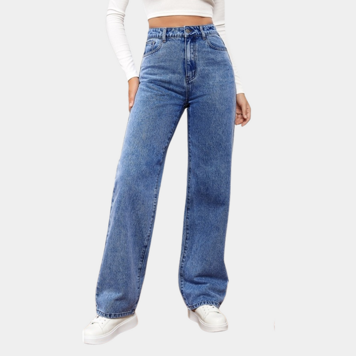 Jitka - Casual baggy jeans voor dames