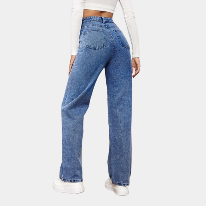 Jitka - Casual baggy jeans voor dames