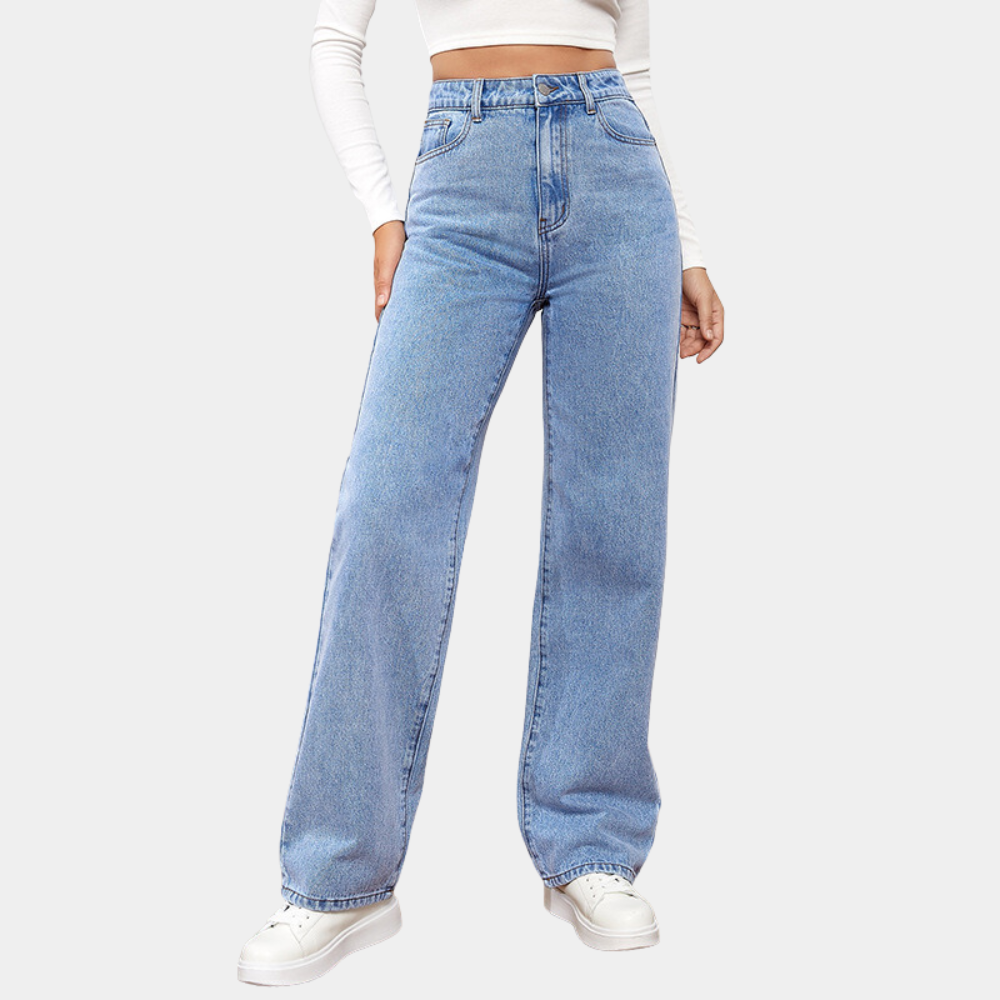 Jitka - Casual baggy jeans voor dames