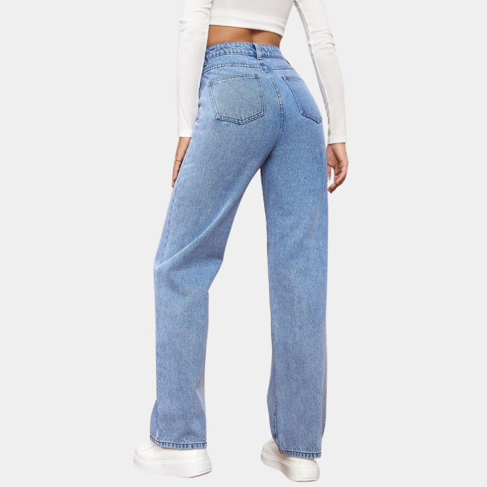 Jitka - Casual baggy jeans voor dames