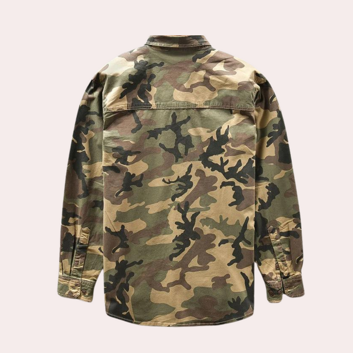 Jakub - Heren Camouflage Hemd met Stijlvolle Details