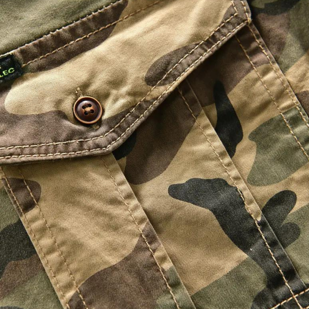 Jakub - Heren Camouflage Hemd met Stijlvolle Details