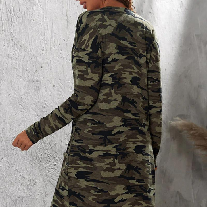 Prisca - Functionele Camouflage Lange Jas voor dames