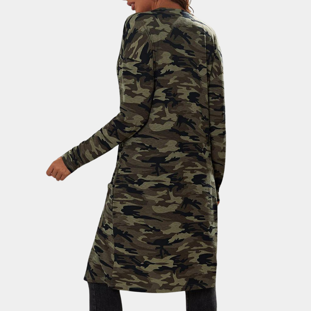 Prisca - Functionele Camouflage Lange Jas voor dames