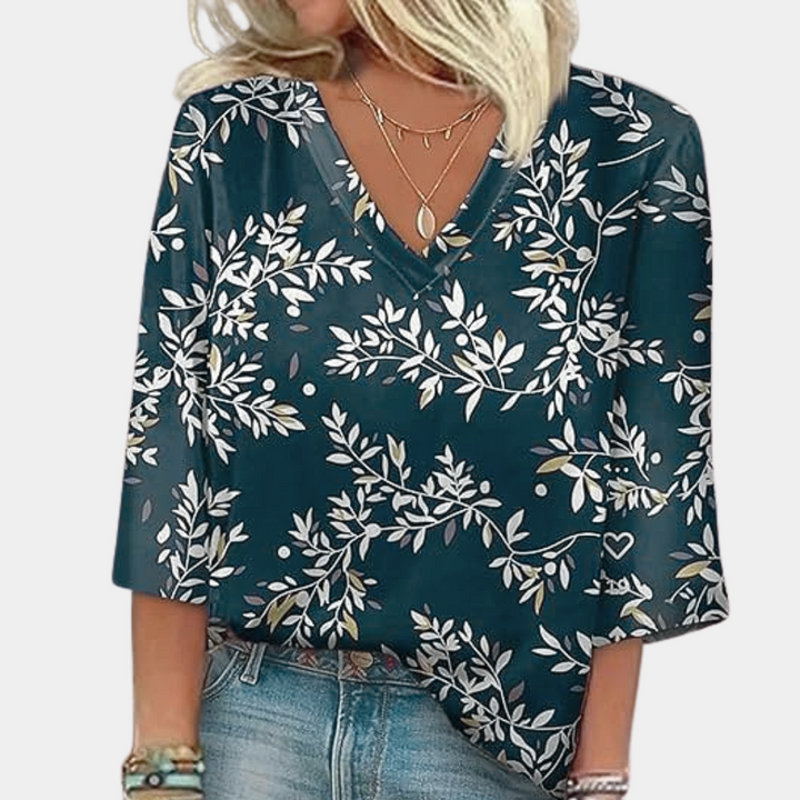 Thais - Zomerse Bloemenblouse voor Vrouwen