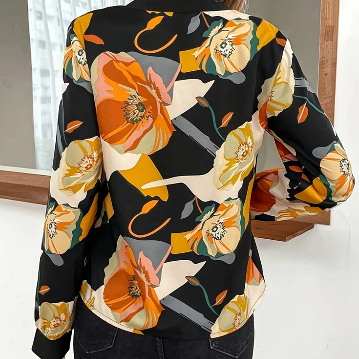 Irene - Bloes Elegante Bloemen Blouse