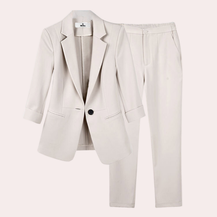 Teresa - Trendy dames blazer en broek set