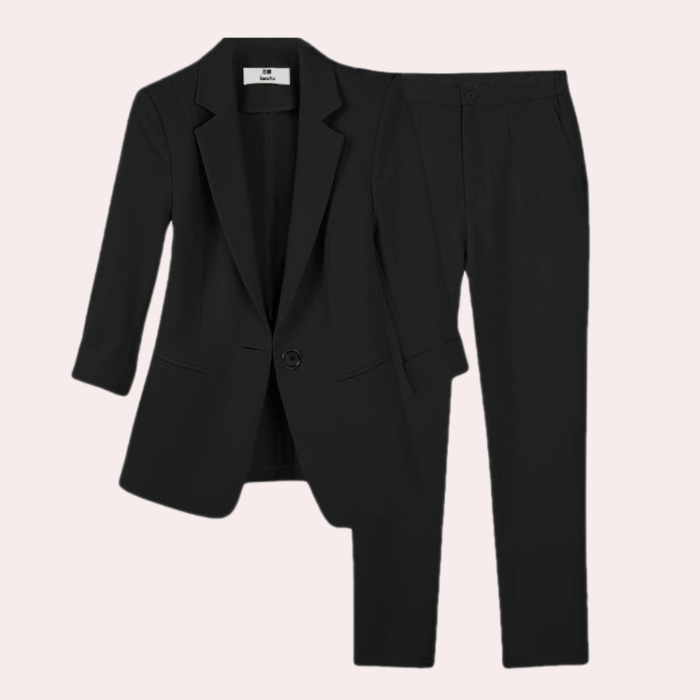 Teresa - Trendy dames blazer en broek set