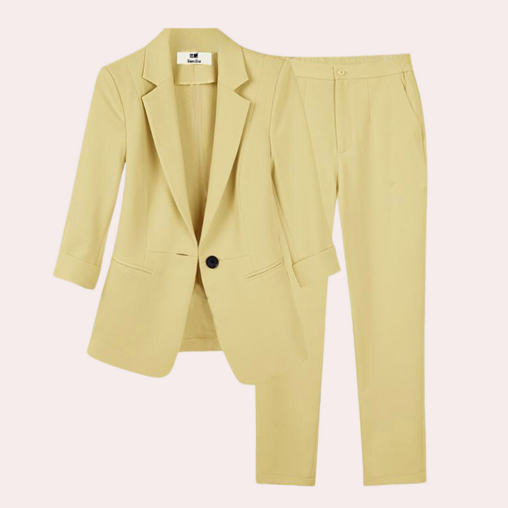 Teresa - Trendy dames blazer en broek set