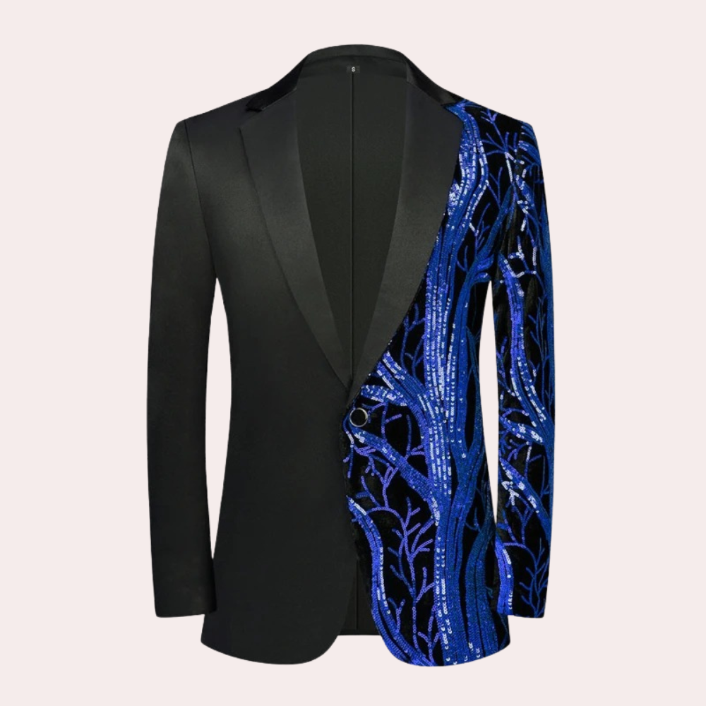 Zacharias - Trend Stijlvolle Herenblazer met Unieke Twist