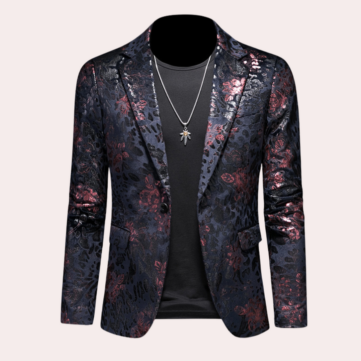 Alfons - Herenblazer met florale finesse