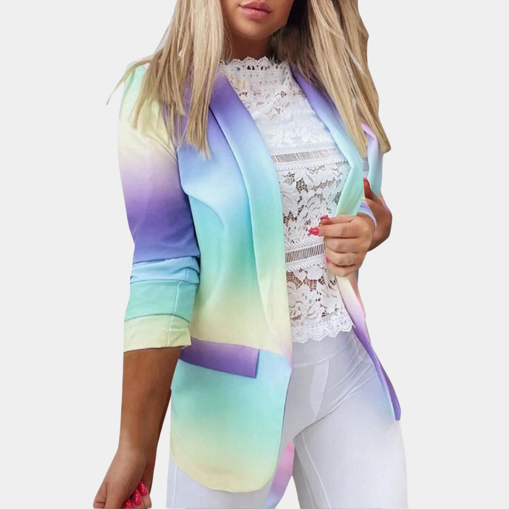 Sinead - Levendige tie-dye blazer voor dames