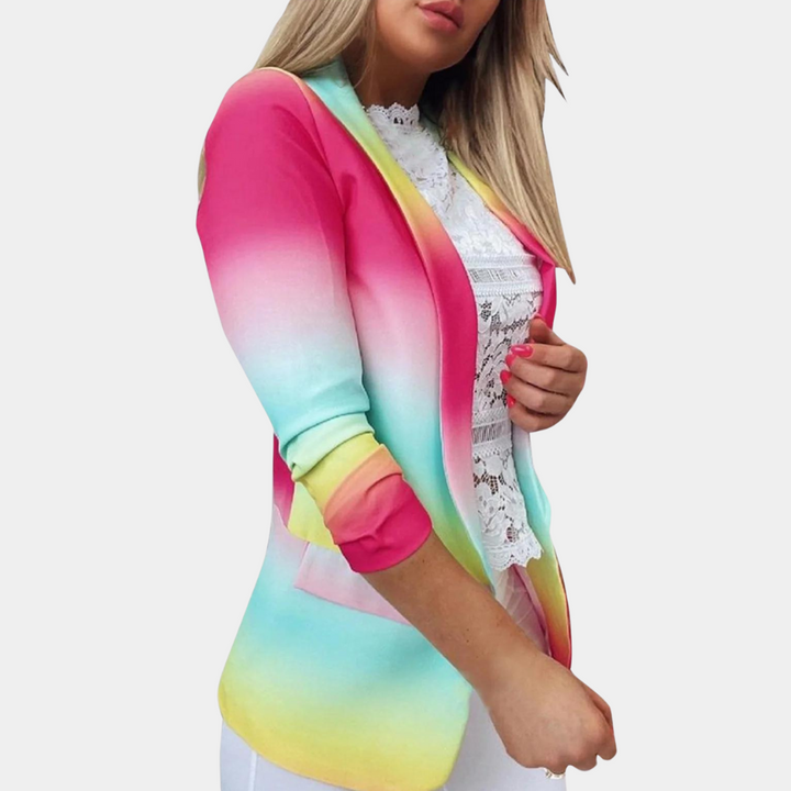 Sinead - Levendige tie-dye blazer voor dames