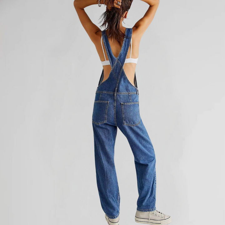 Valeria - Comfortabele denim jumpsuit voor dames