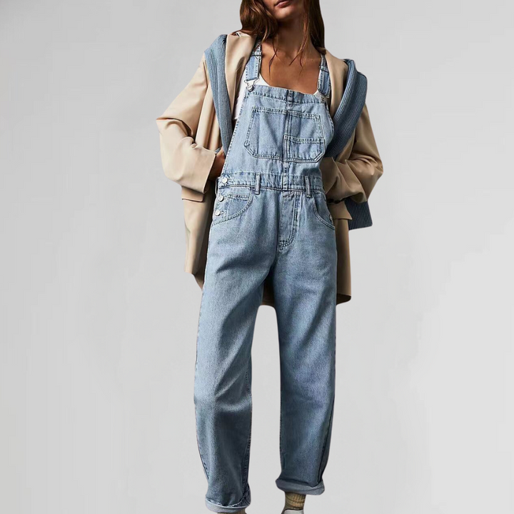 Valeria - Comfortabele denim jumpsuit voor dames