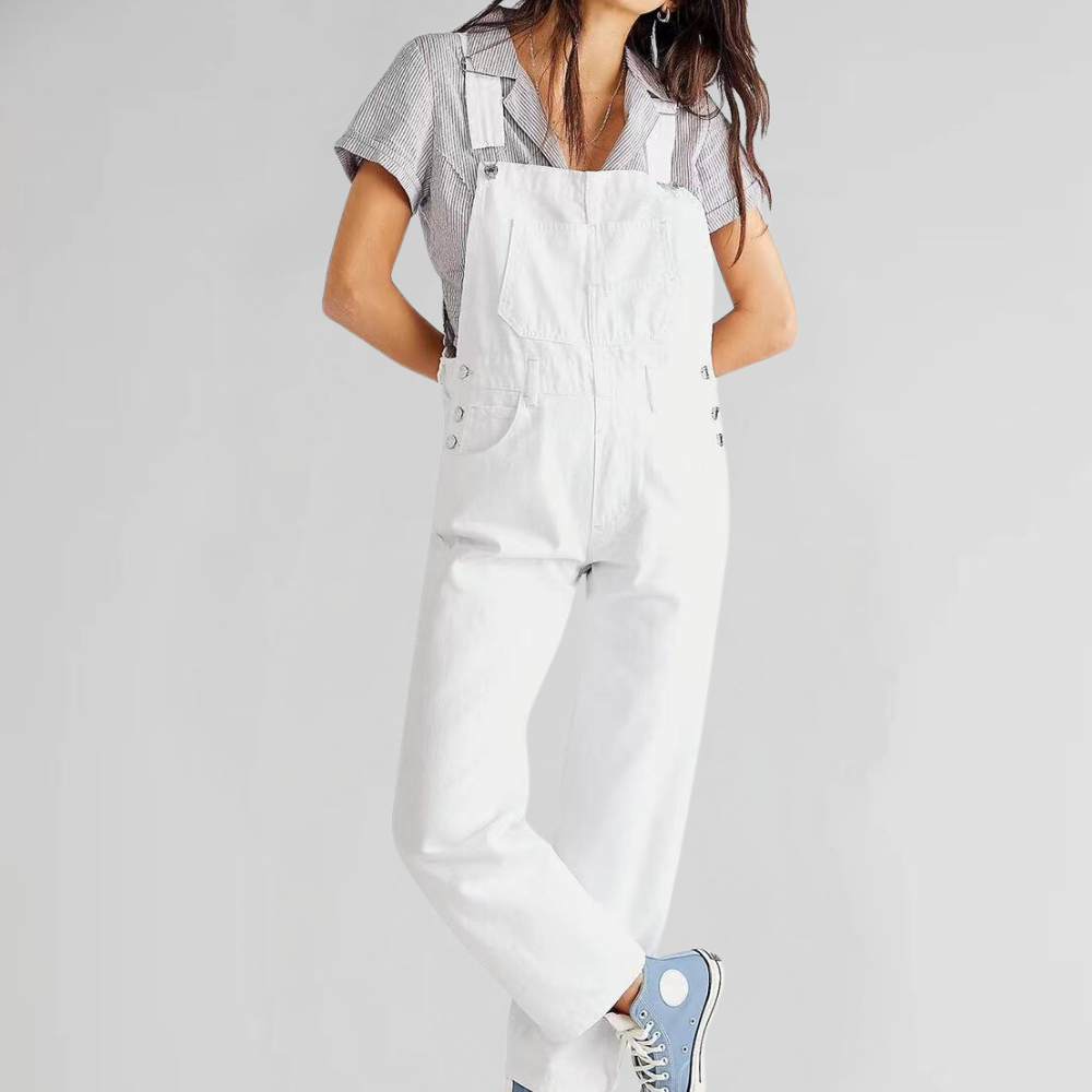 Valeria - Comfortabele denim jumpsuit voor dames