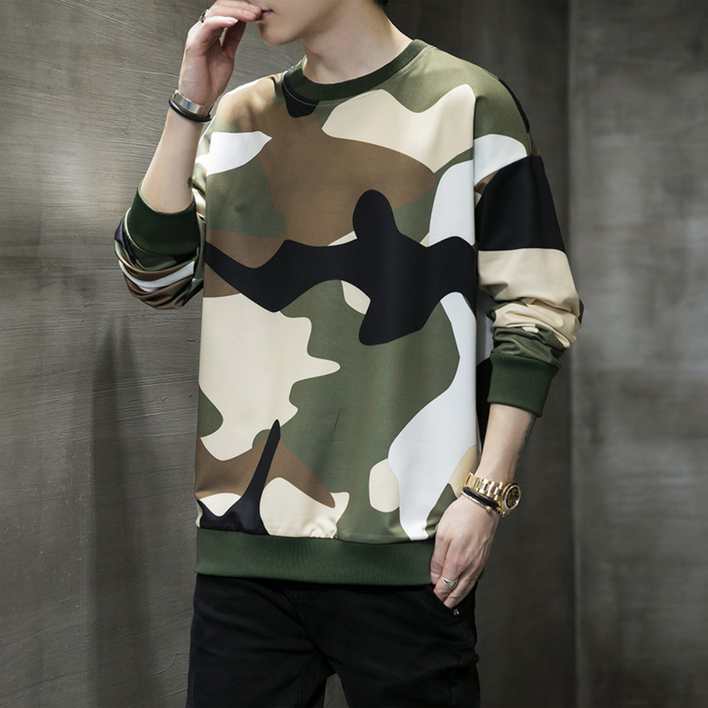 Beniamin - Ademend Camo Sweatshirt voor heren