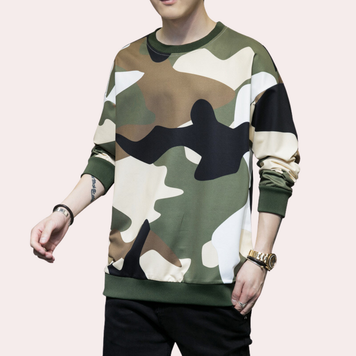 Beniamin - Ademend Camo Sweatshirt voor heren