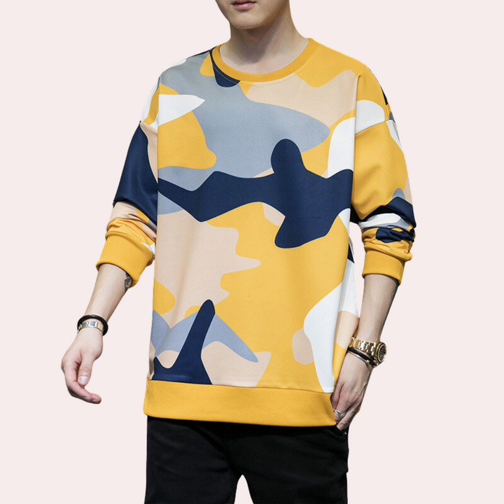 Beniamin - Ademend Camo Sweatshirt voor heren