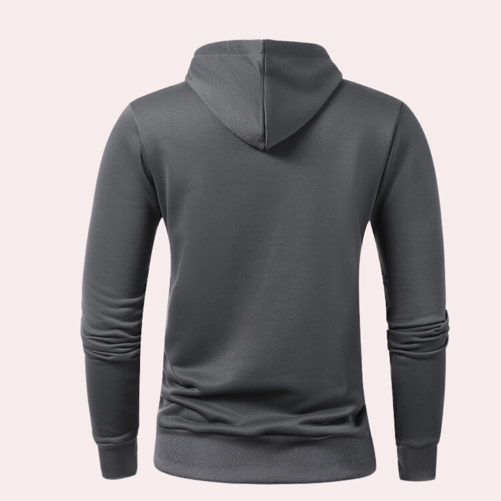 Nikita - Moderne Half-Zip Hoodie voor Mannen