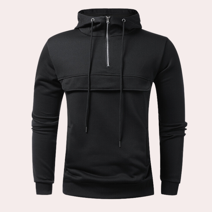 Nikita - Moderne Half-Zip Hoodie voor Mannen