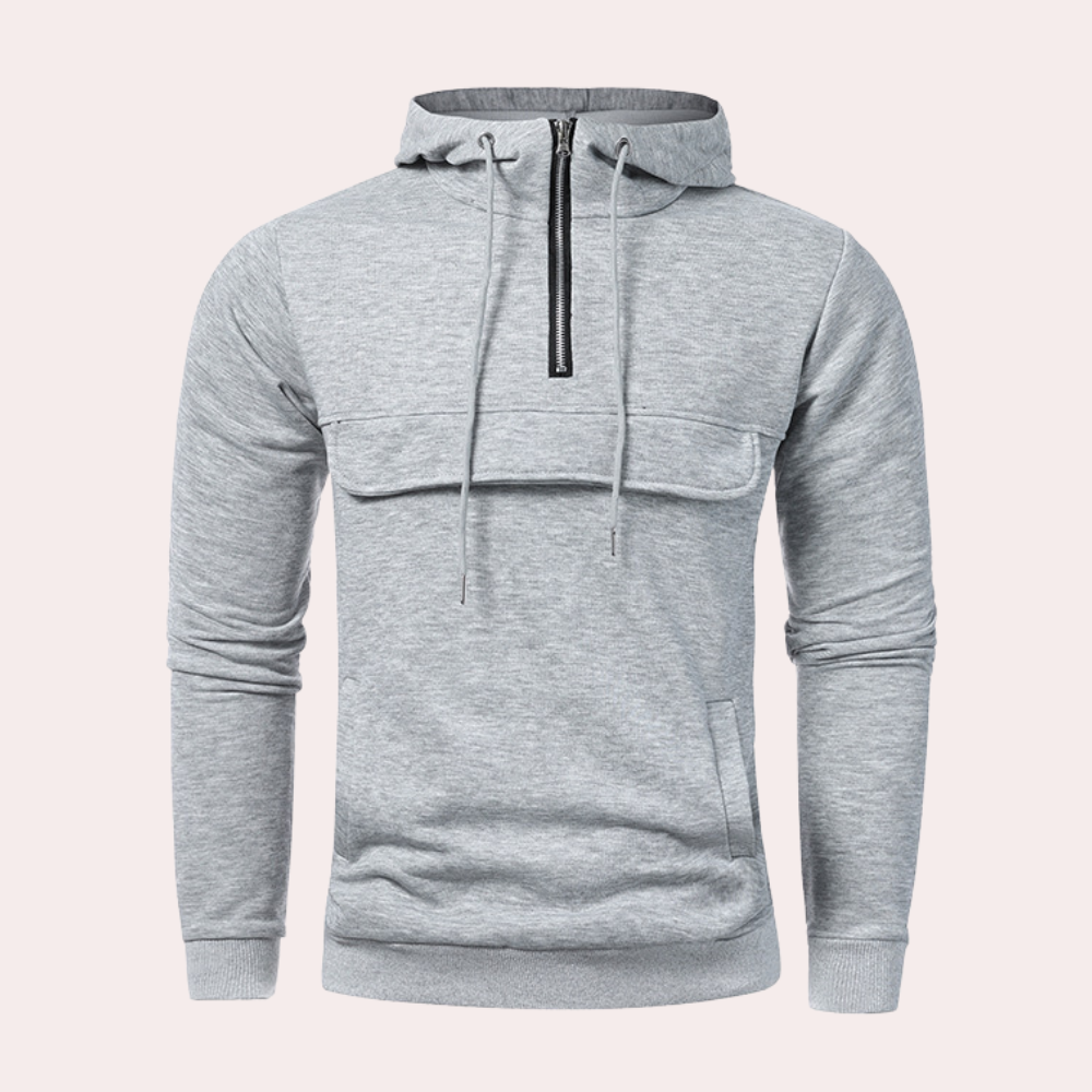 Nikita - Moderne Half-Zip Hoodie voor Mannen